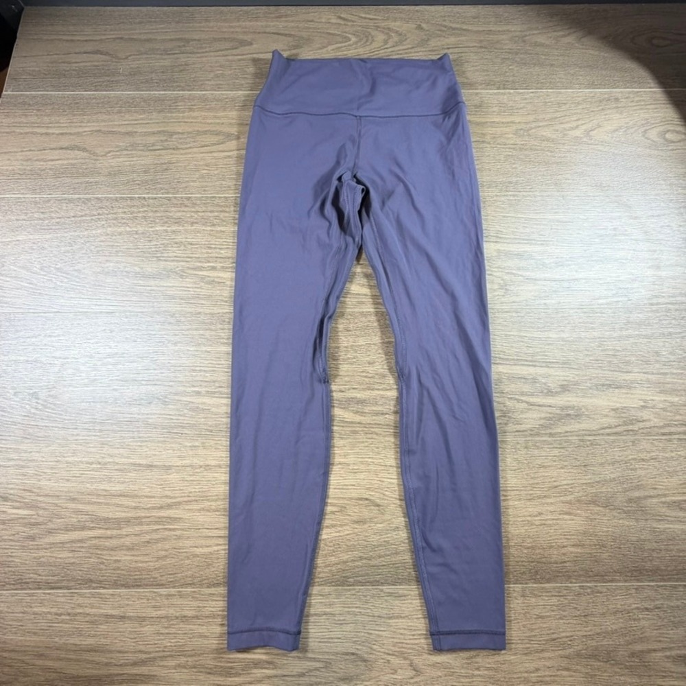 Lululemon Align High Rise Leggings 28" Purple Gray Size 8 Buttery Soft Athletic - Picture 9 of 15